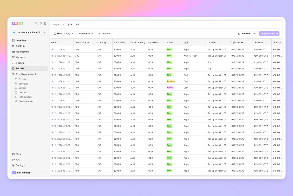 Transparent settlement